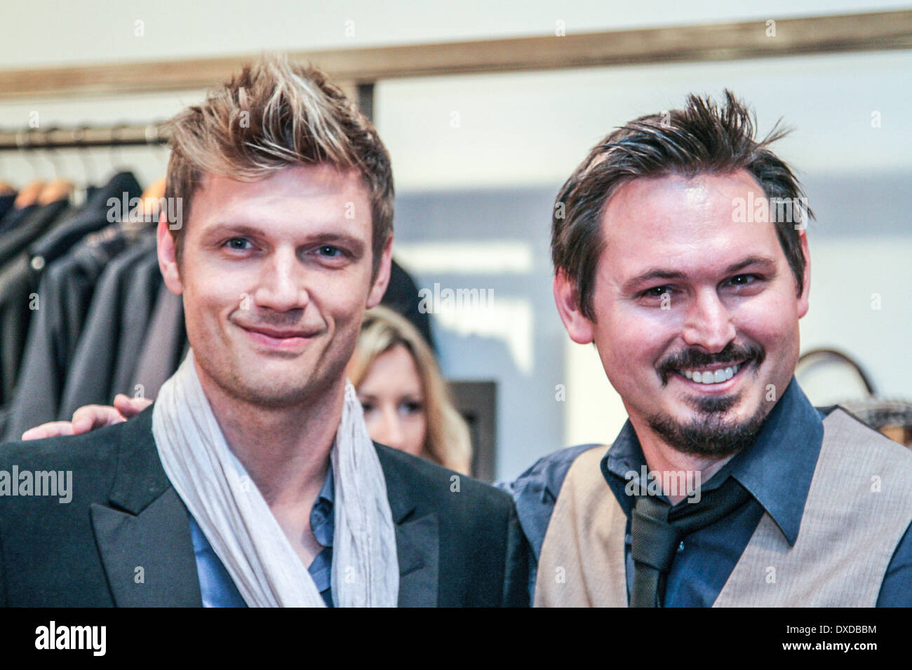 Eine inszenierte roten Teppich für die VH1-TV-Programm, ich (Herz) Nick Carter. Stockfoto