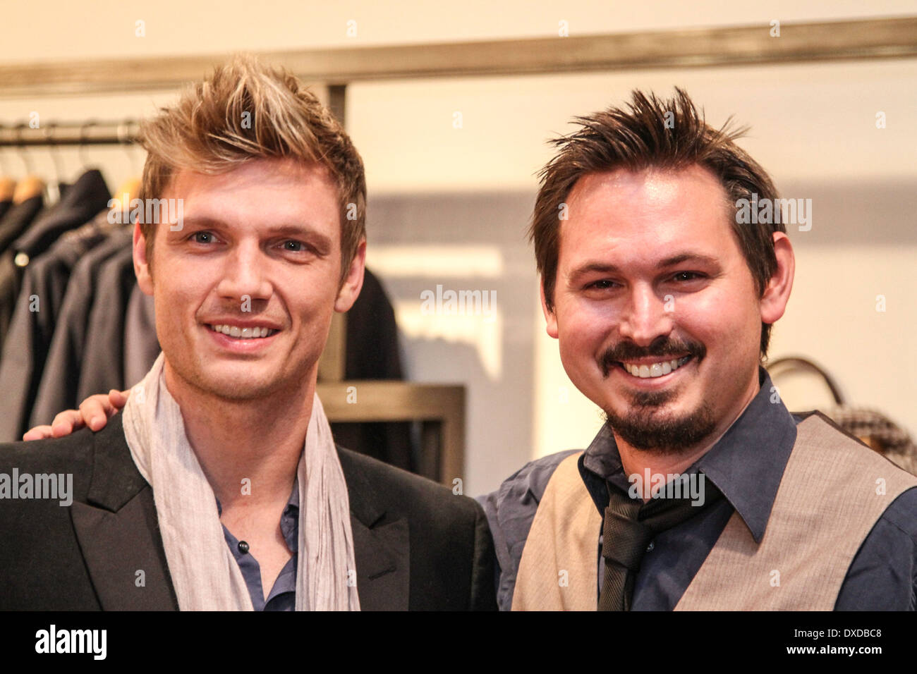 Eine inszenierte roten Teppich für die VH1-TV-Programm, ich (Herz) Nick Carter. Stockfoto