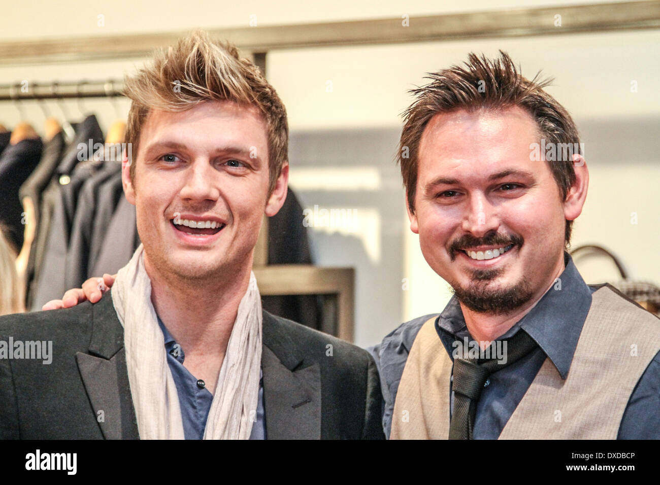 Eine inszenierte roten Teppich für die VH1-TV-Programm, ich (Herz) Nick Carter. Stockfoto