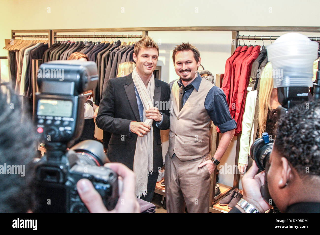 Eine inszenierte roten Teppich für die VH1-TV-Programm, ich (Herz) Nick Carter. Stockfoto