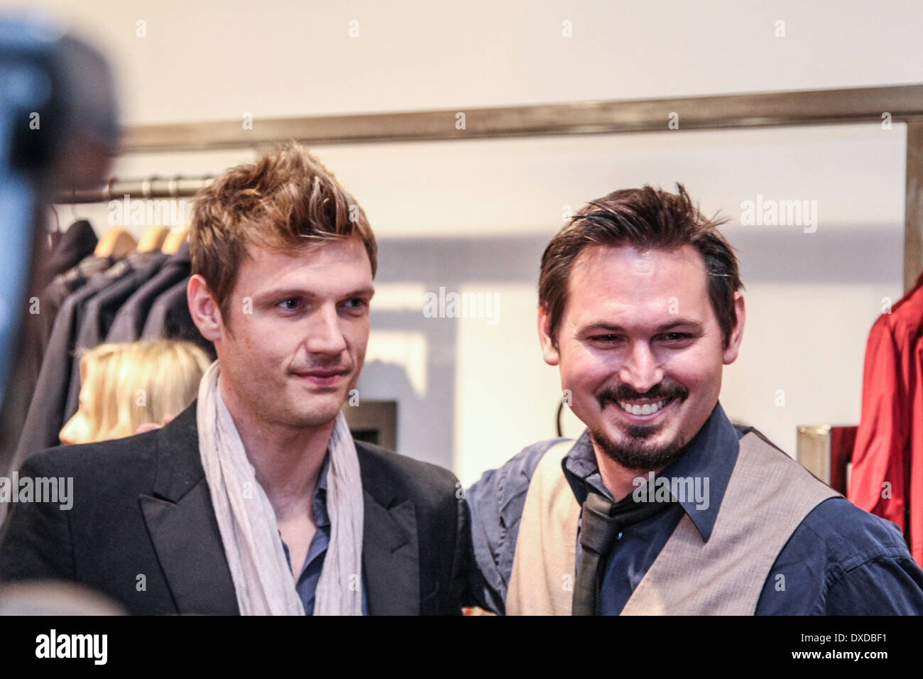 Eine inszenierte roten Teppich für die VH1-TV-Programm, ich (Herz) Nick Carter. Stockfoto