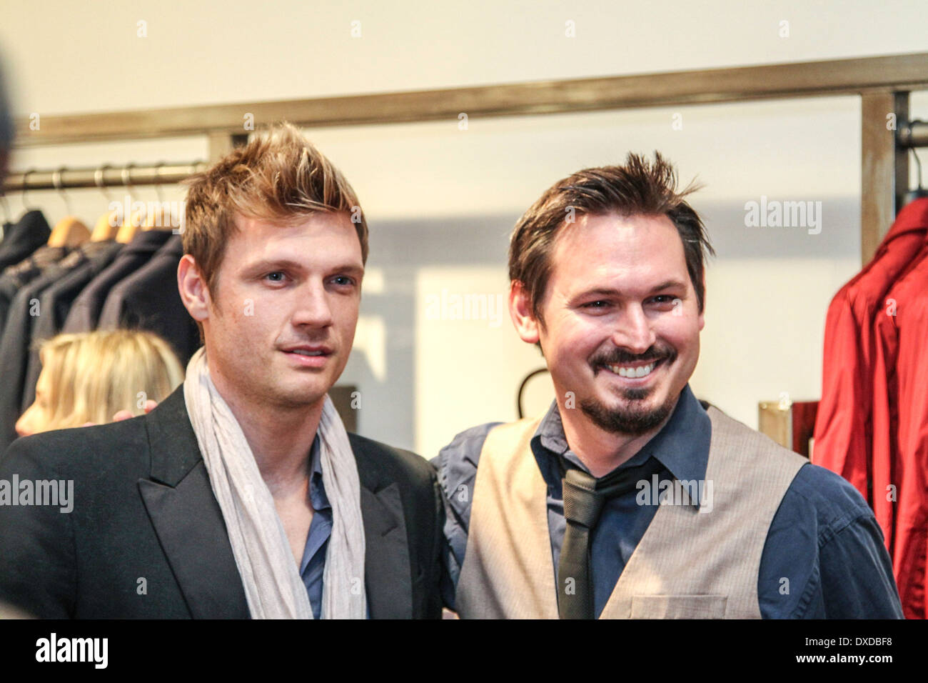 Eine inszenierte roten Teppich für die VH1-TV-Programm, ich (Herz) Nick Carter. Stockfoto