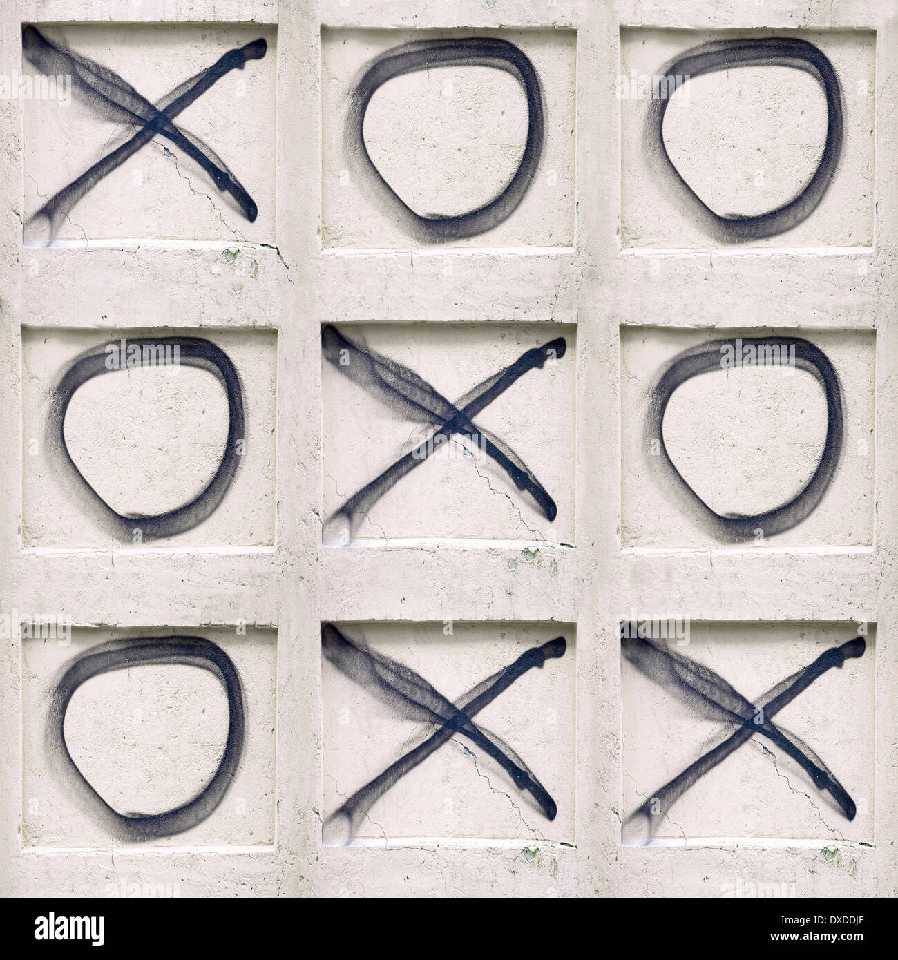 Tic Tac Toe-Spiel Stockfoto