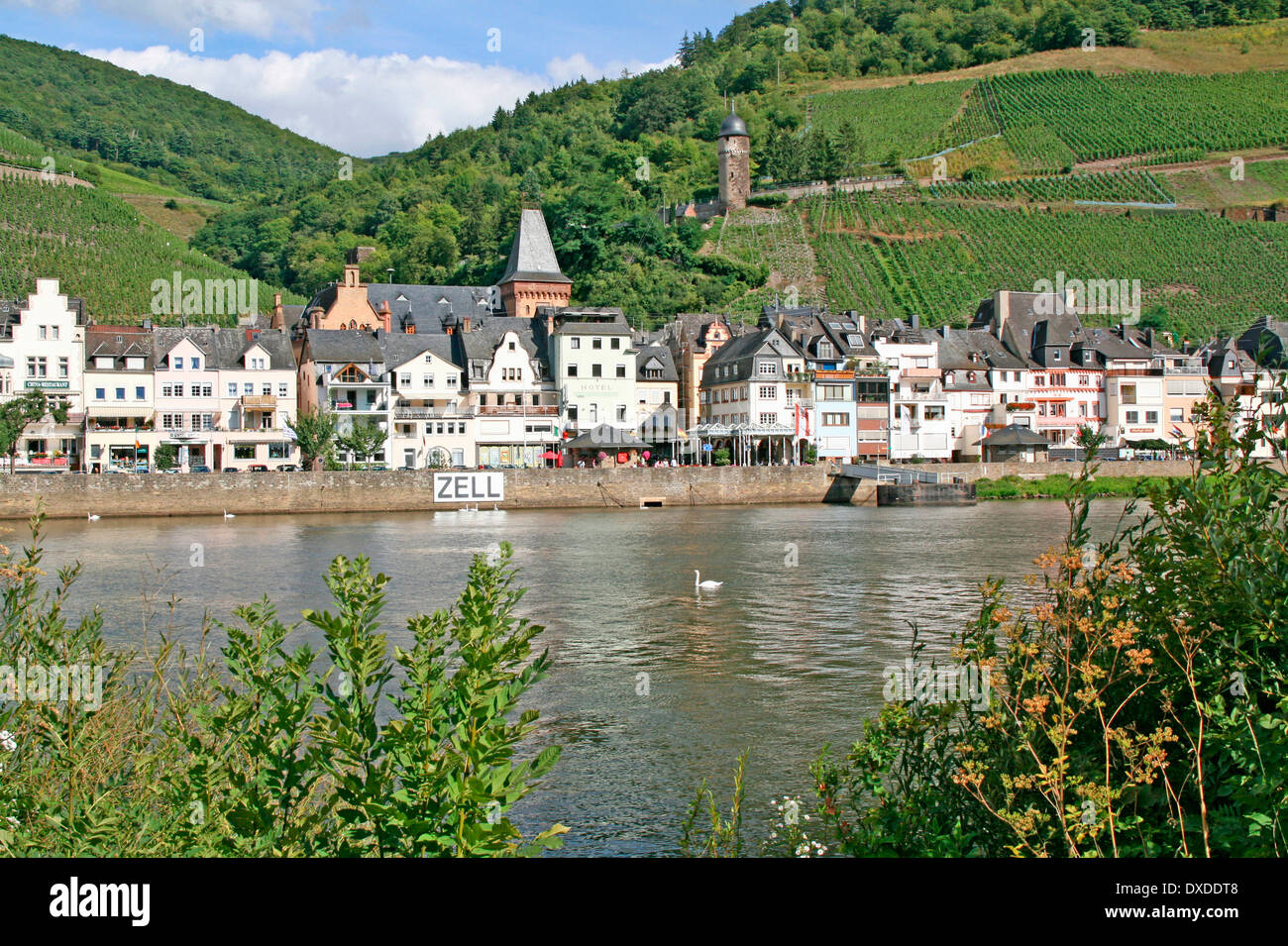Zell, Mosel Stockfoto