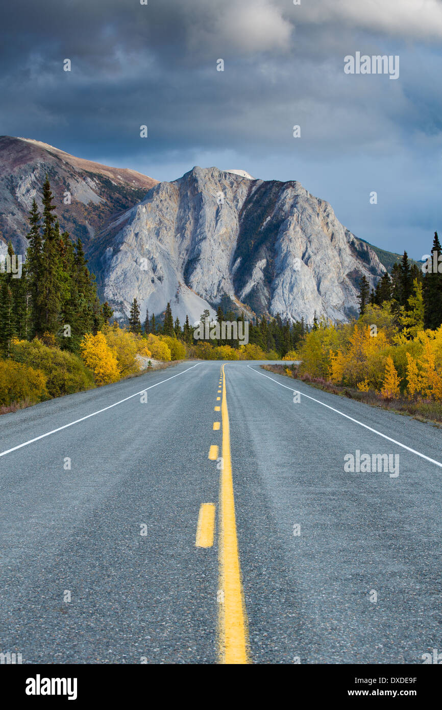 die Straße nach Skagway, South Klondike Highway, Yukon Territorien, Kanada Stockfoto