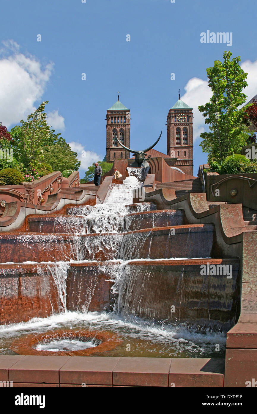 Burg-Brunnen, Pirmasens Stockfoto