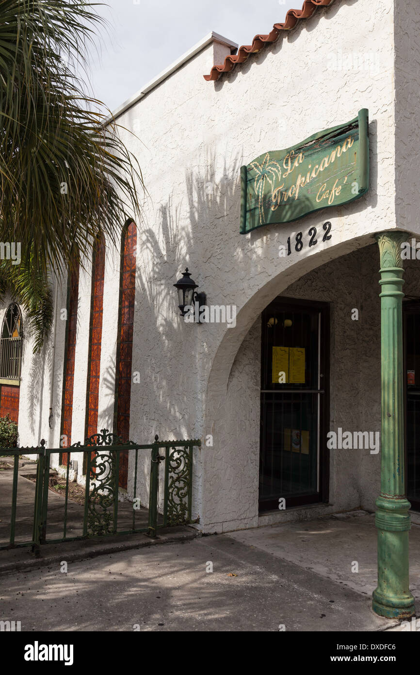 La Tropicana Cafe in Ybor City, Tampa, FL Stockfoto