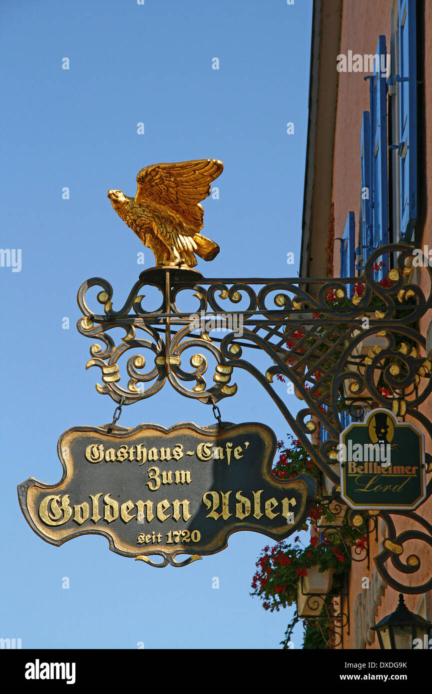 Goldener Adler, Freinsheim Stockfoto