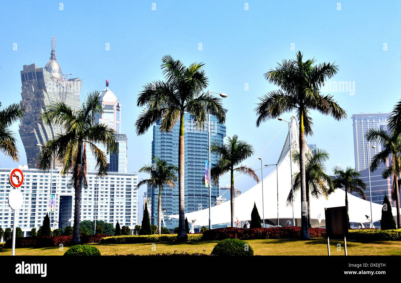 Gran Lisboa Casino Macau China Stockfoto