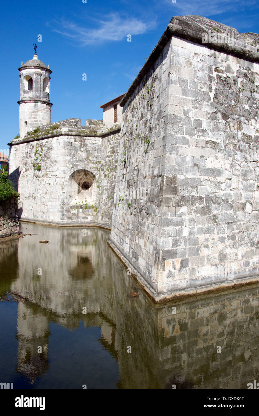 Castillo De La Real Fuerza Alt-Havanna-Kuba Stockfoto