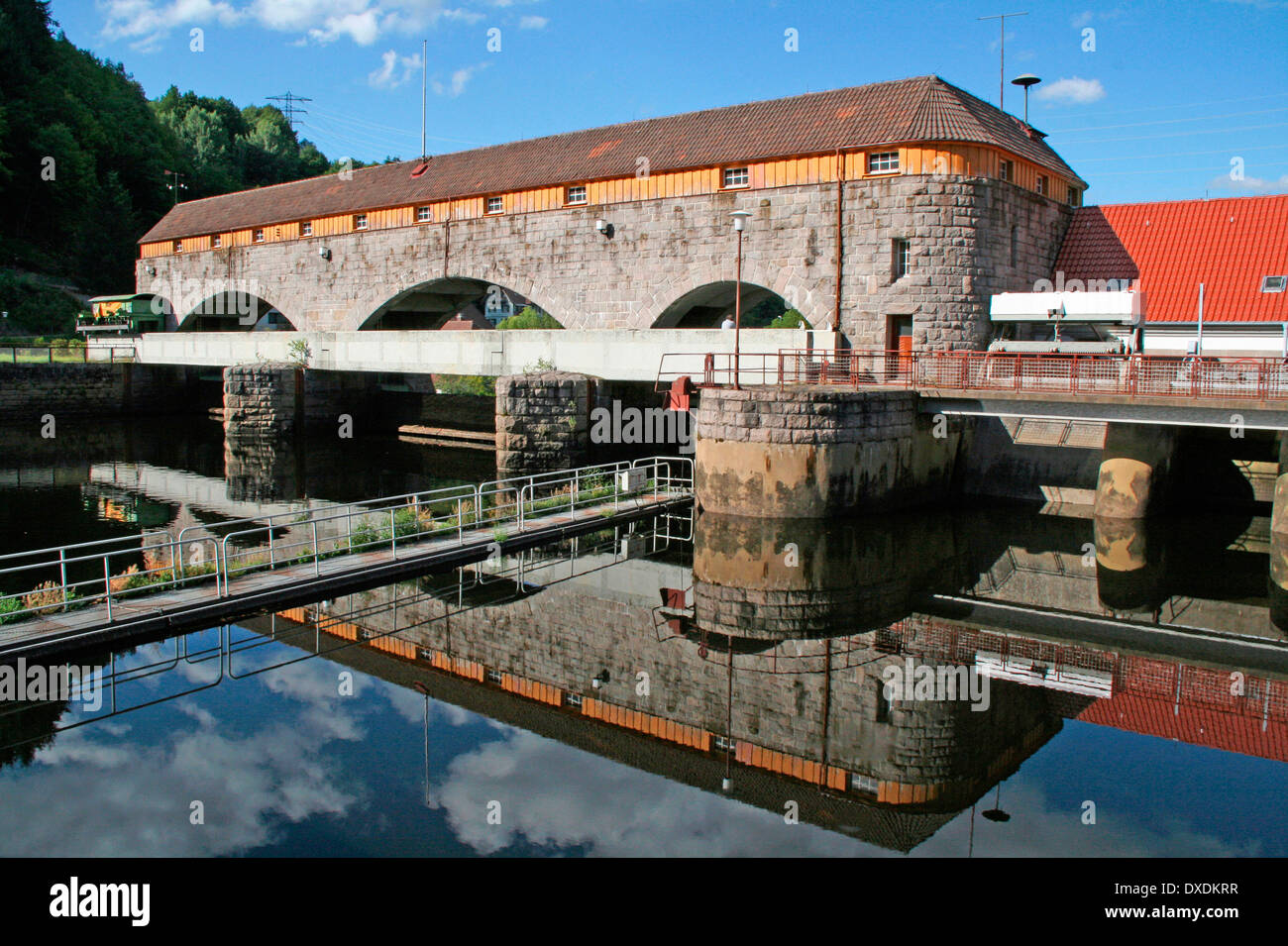 Wasserkraftwerk, Forbach Stockfoto