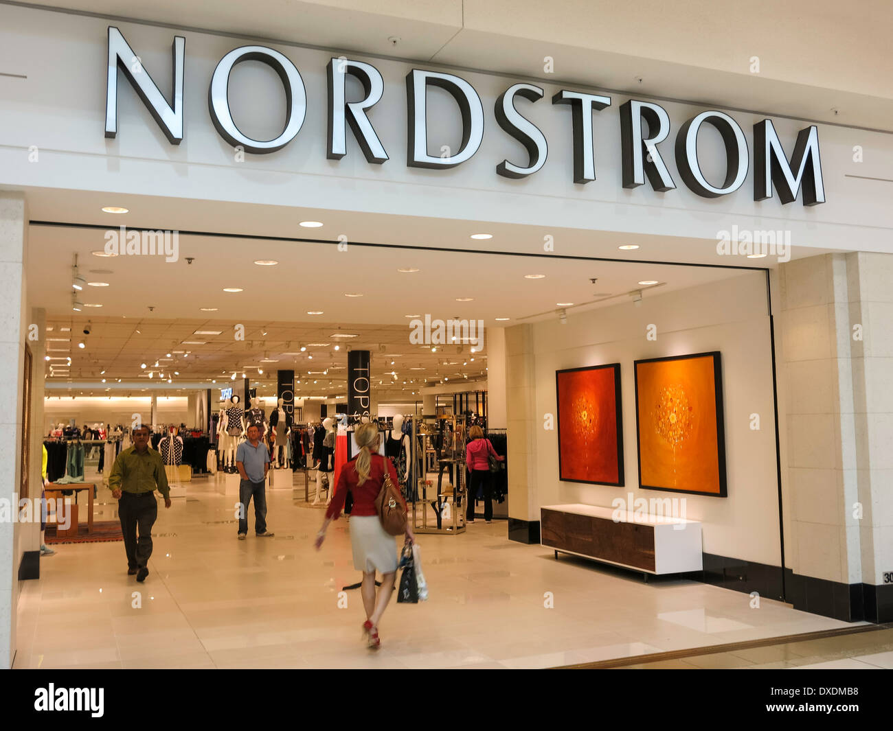 Kaufhaus Nordstrom Eingang, International Plaza, Tampa, FL, USA Stockfoto