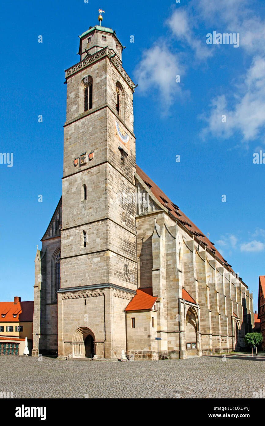 St.-Georgs Münster, Dinkelsbuhl Stockfoto