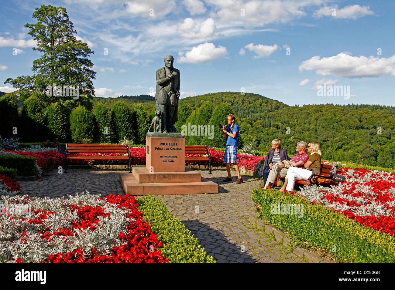 Statue von Wilhelm i., Prinz von Oranien-Nassau, 1533-1584, Dillenburg, Distrcit Lahn-Dill-Kreis, Hessen, Deutschland Stockfoto