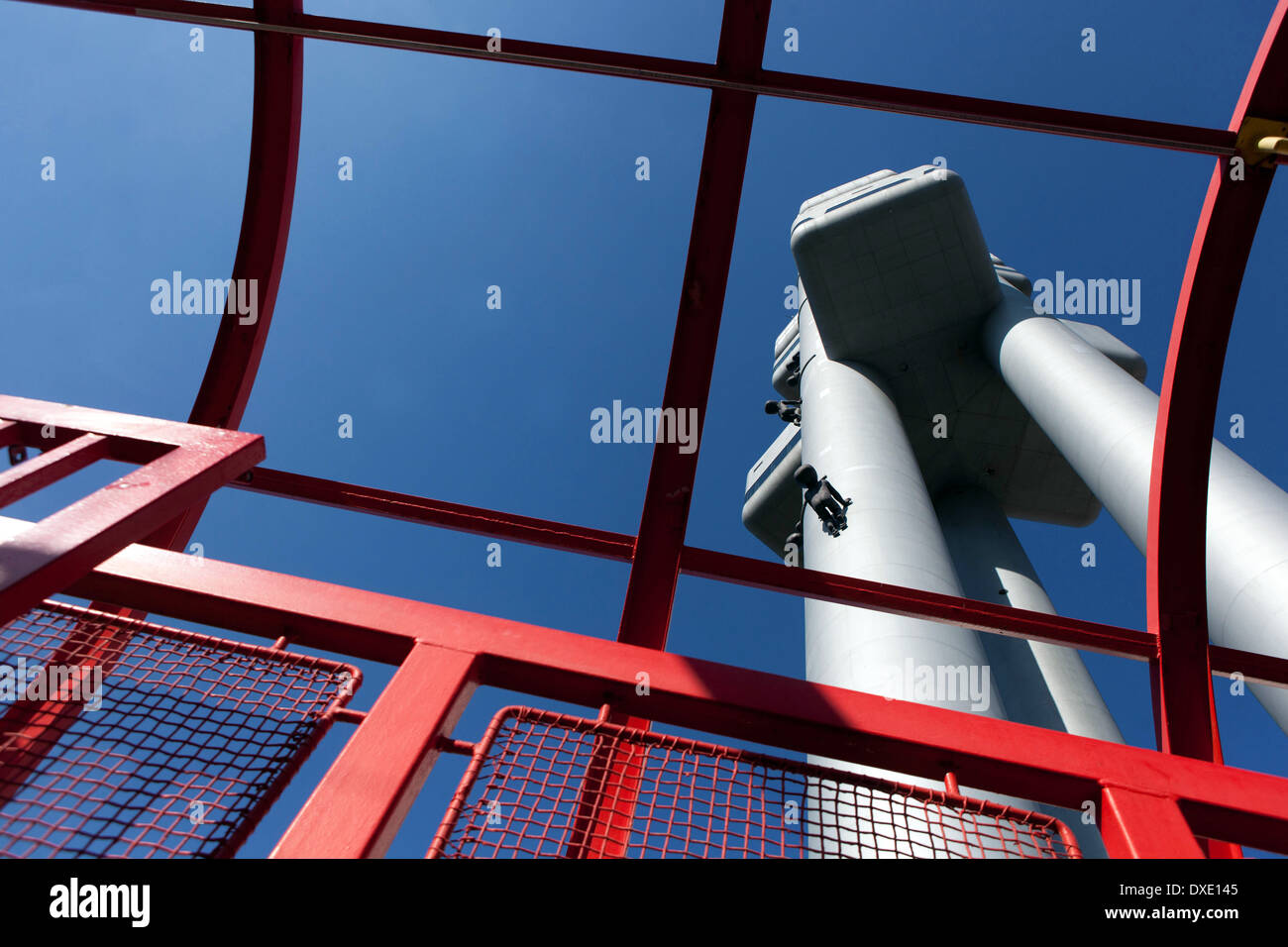 Fernsehturm Žižkov, Prag, Tschechische Republik Stockfoto