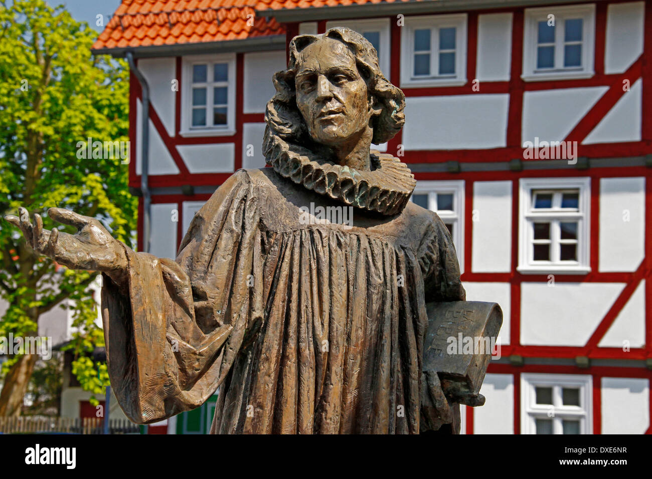 David Clement Denkmal, 1645-1725, Hofgeismar, Landkreis, Kassel, Hessen, Deutschland Stockfoto