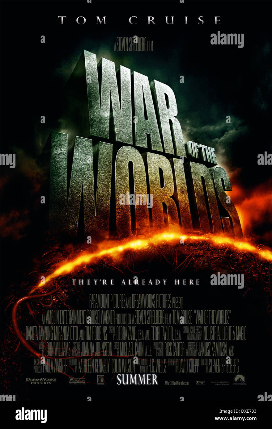 Krieg der Welten Stockfoto