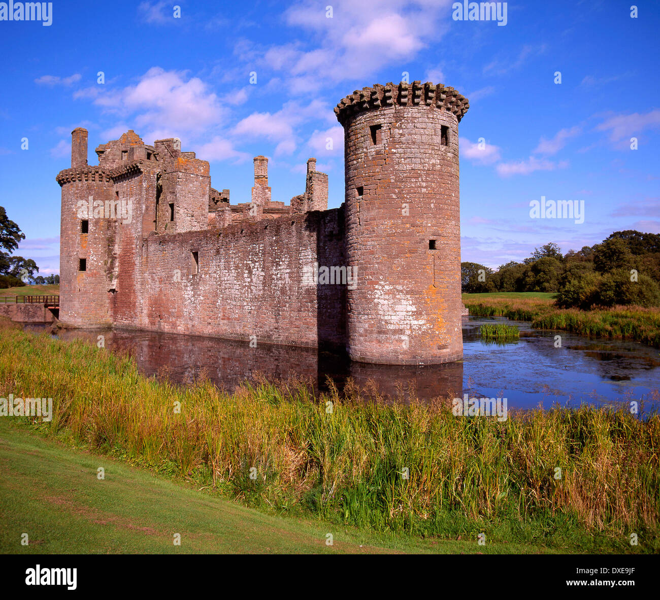 Caerlaverock Castle, Dumfries & Galloway. Stockfoto