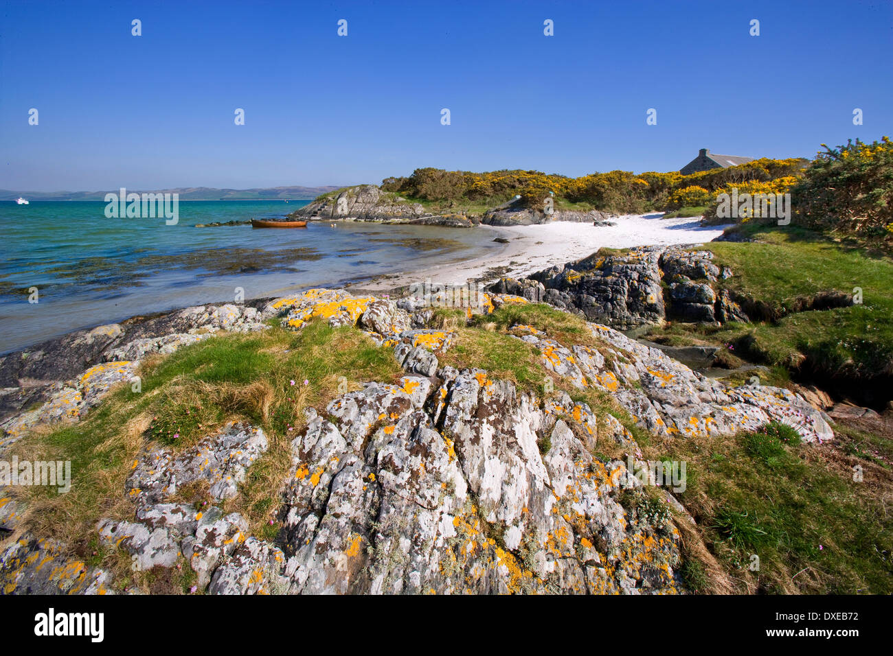 Schöne sandige Bayon der Insel Gigha, Argyll Stockfoto