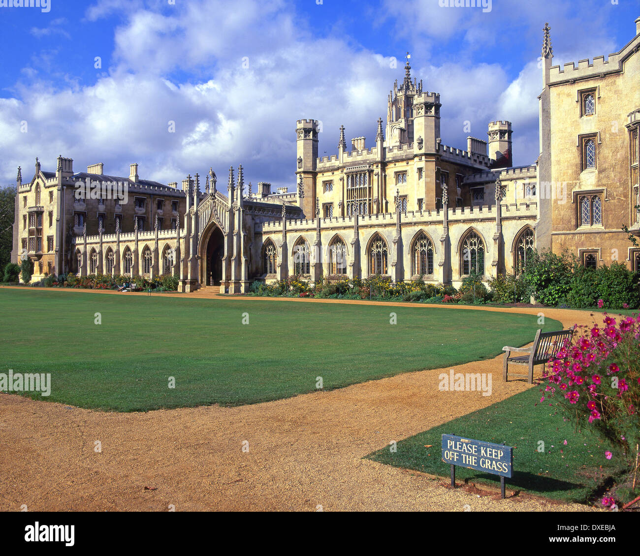 St Johns College in Cambridge im Jahre 1511 von Lady Maragret Beaufort Mutter von König Henry VII - Stadt Cambridge.England gegründet. Stockfoto