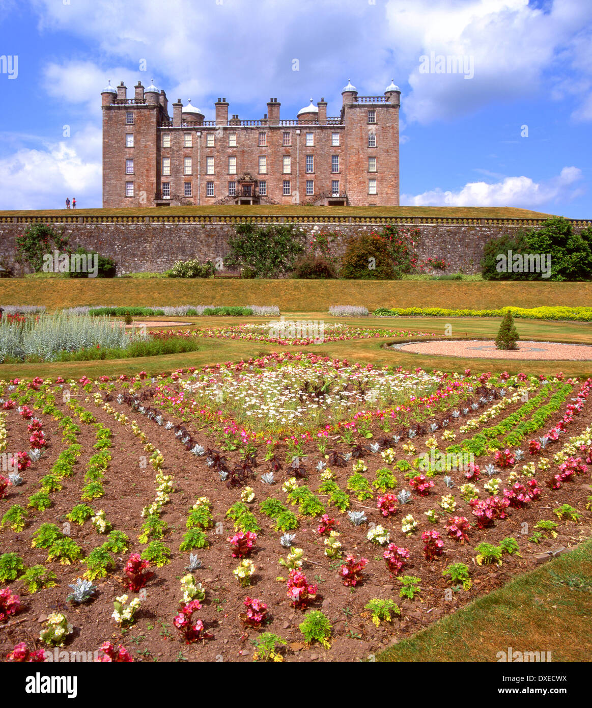 Drumlanrig Castle Gardens in der Nähe von Thornhill, Dumfries und galloway Stockfoto