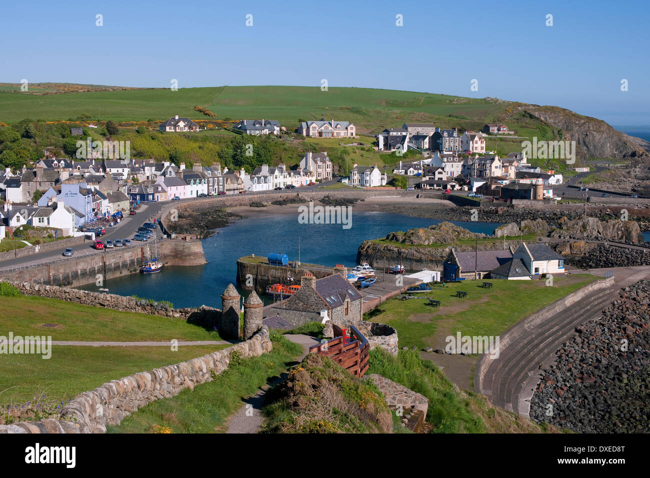 Portpatrick Stadt und Hafen, S/W Scotland.Dumfries und Galloway, Stockfoto