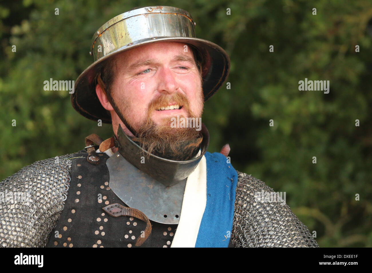 Schlacht müde Stockfoto