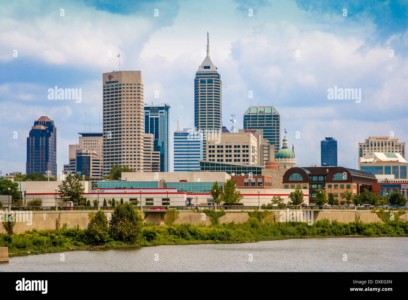 Indianapolis Skyline, Indiana, USA Stockfoto