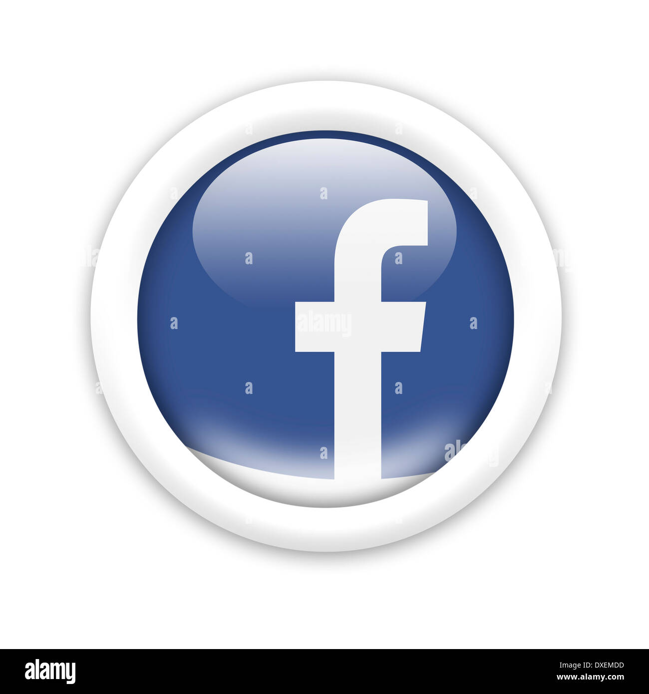 Facebook Logo Symbol emblem Flagge Stockfoto
