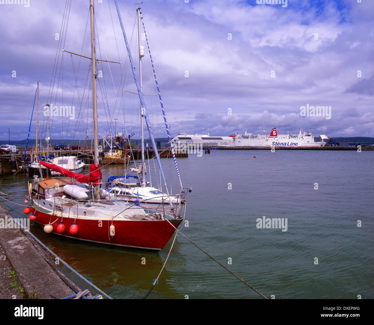 Stranraer Hafen, Dumfries & Galloway, S/W-Schottland Stockfoto