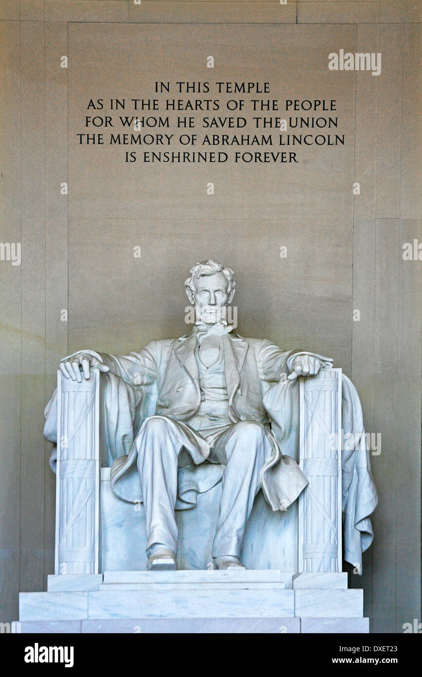 Lincoln Memorial, Washington DC, USA Stockfoto