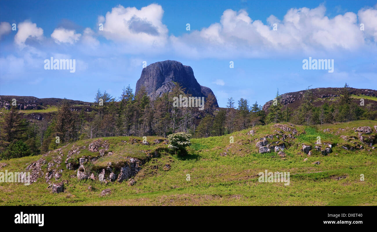 Der Sgurr Eigg, Insel Eigg, Inneren Hebriden Stockfoto