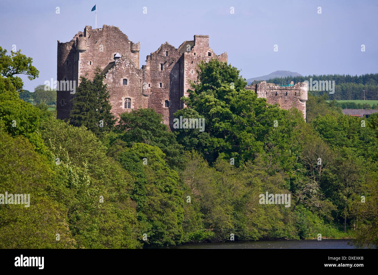 Doune Castle, Stirling-Region. Stockfoto