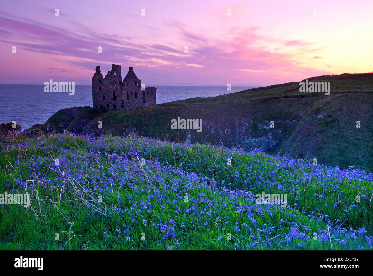 Dunskey Schloss, Rhinns von Galloway, Dumfries und Galloway, Stockfoto