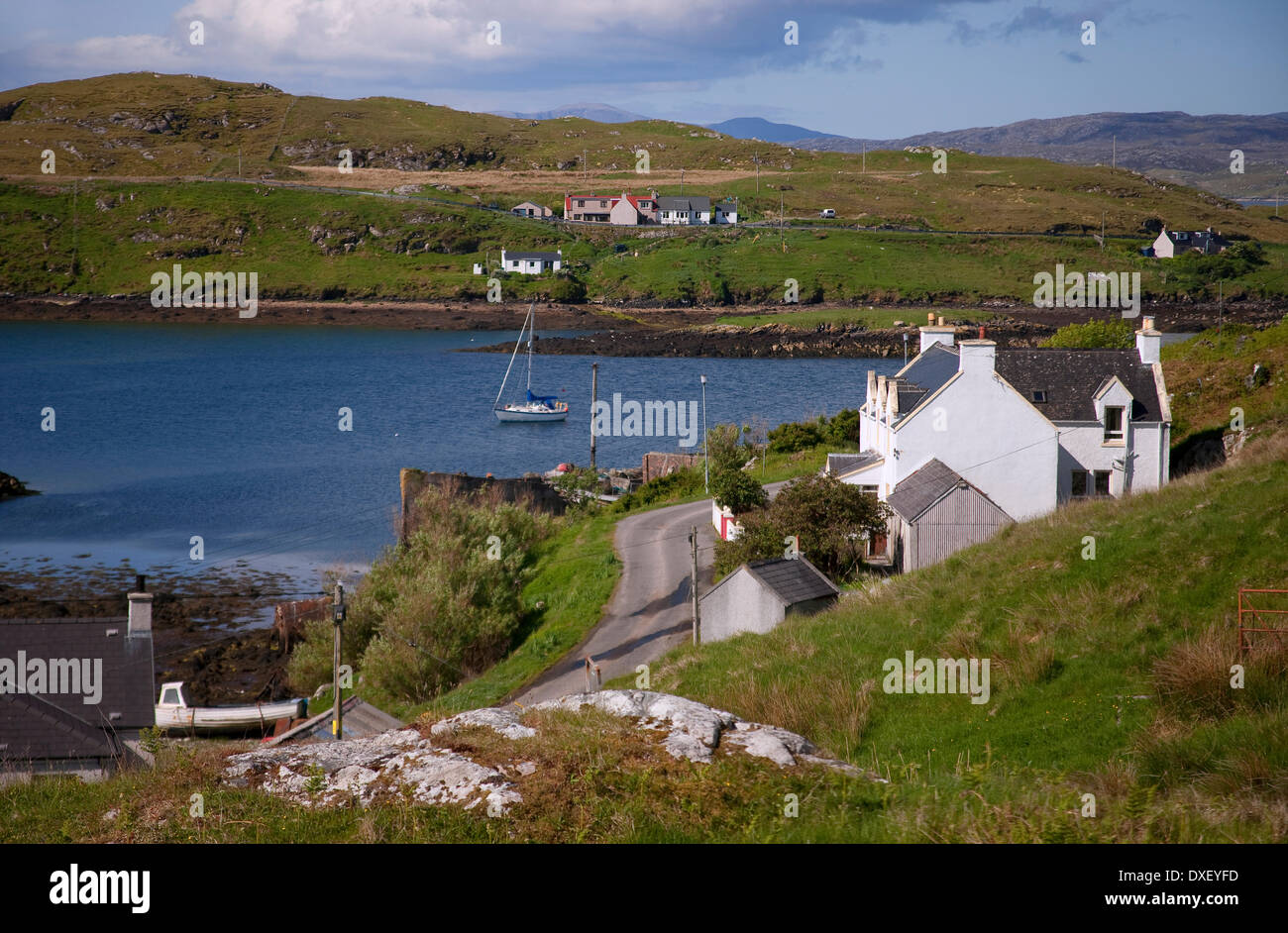 Die Insel von Scalpay, Harris, äußeren Hebriden. Stockfoto