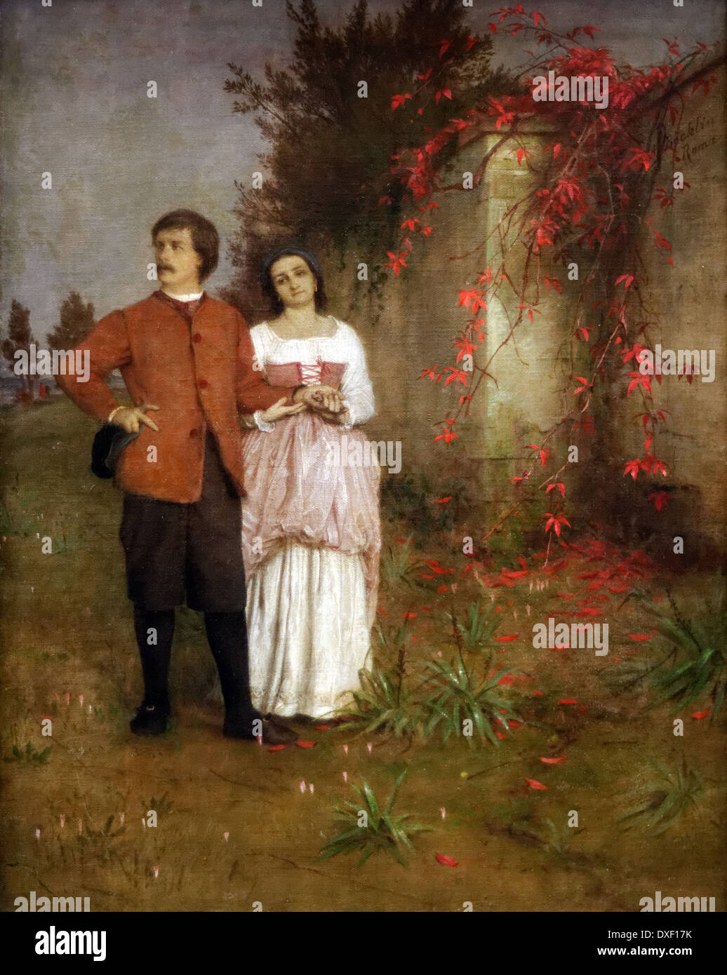 Arnold Böcklin - der Künstler und seine Frau - 1863 - XIX Jahrhundert - deutsche Schule - Alte Nationalgalerie - Berlin Stockfoto