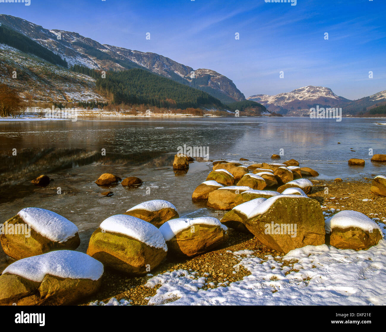 Loch Lubnaig in der Nähe von Callander, Stirling-Region Stockfoto