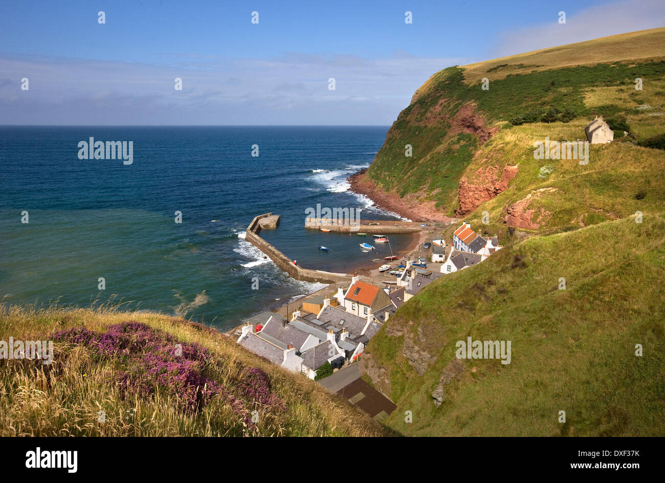 Penan Hafen und Dorf, Banffshire, N/E-Schottland. "Local Hero" war hier Fillmed. Stockfoto