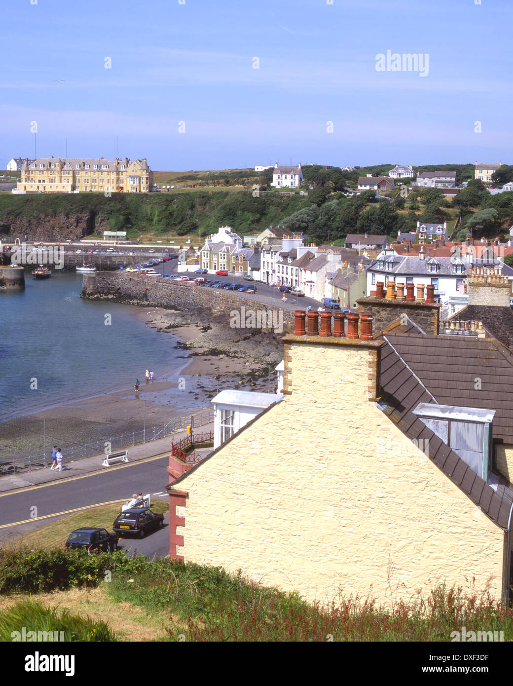 Hafen von Portpatrick, S/W-Schottland Stockfoto