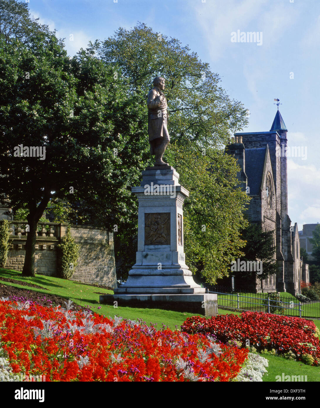 Robert Burns Statue in Stirling, Schottland. Stockfoto