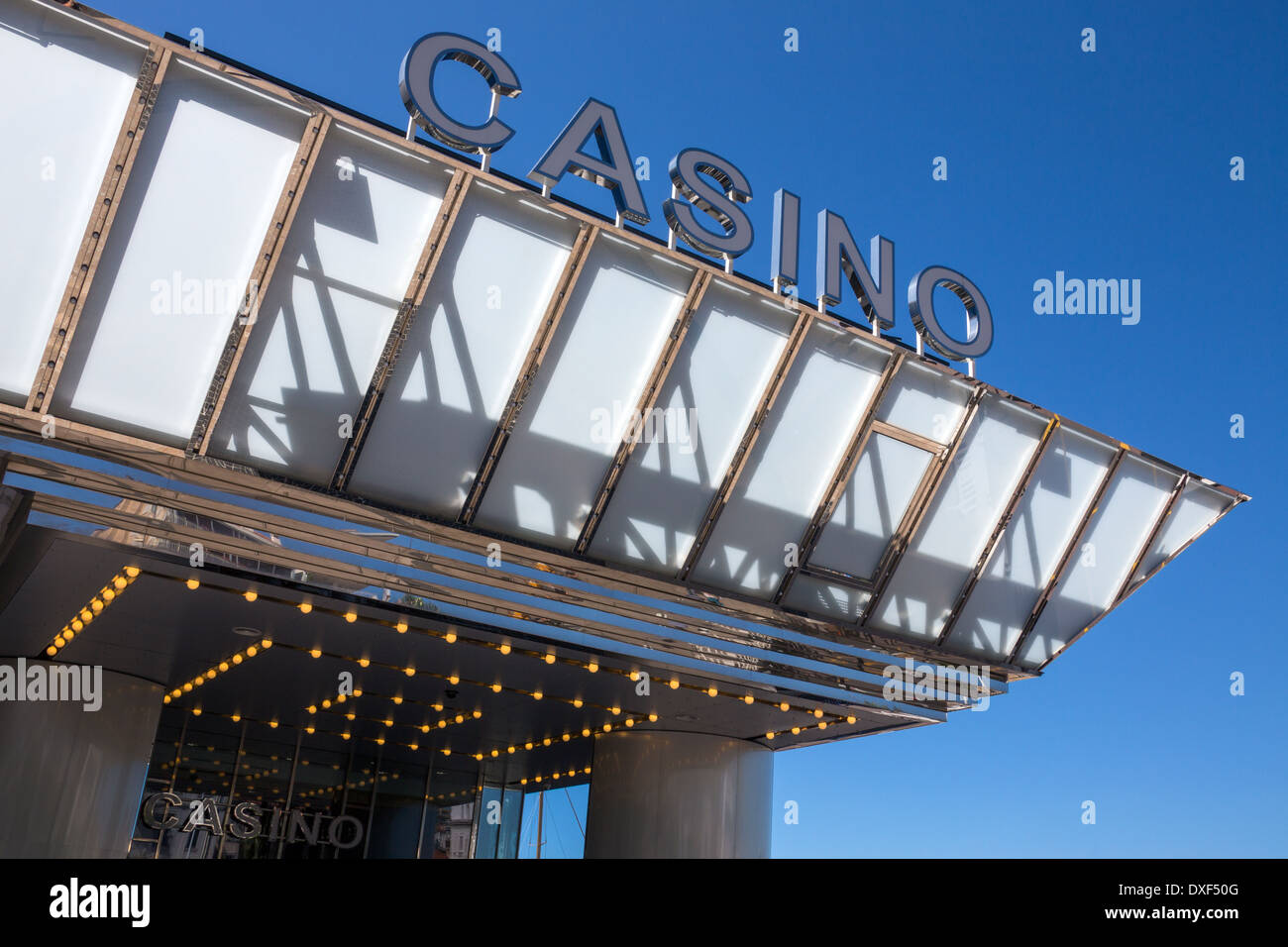 Das berühmte Casino in Cannes an der Côte d ' Azur in der Region Côte d ' Azur im Süden Frankreichs. Stockfoto