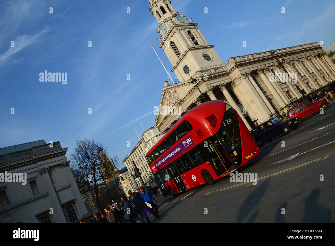 Neuer Bus für London Stockfoto