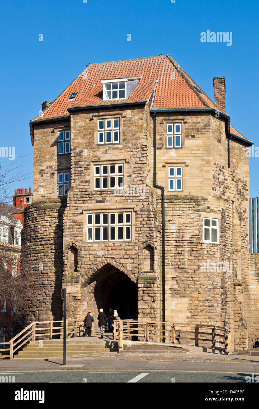 newcastle das Schwarze Tor im Schloss Garth Newcastle upon Tyne Tyne und tragen Sie Tyneside England GB Europa Stockfoto