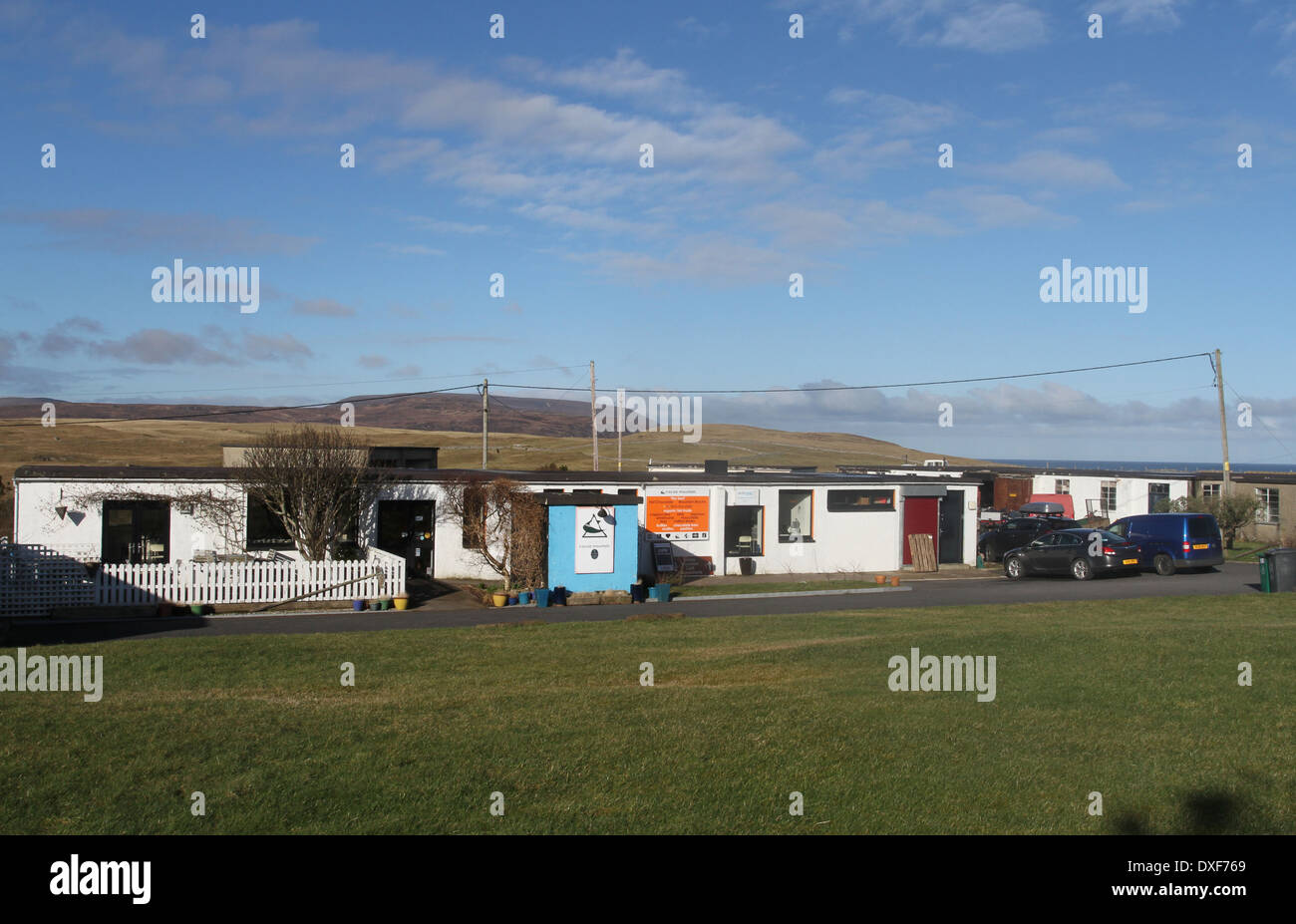 Kakao Berg cafe balnakeil Craft Village in der Nähe von Durness Schottland März 2014 Stockfoto