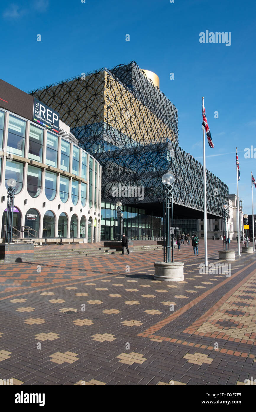 Birmingham Repertory Theater und Bibliothek Centenary Square Birmingham England Stockfoto