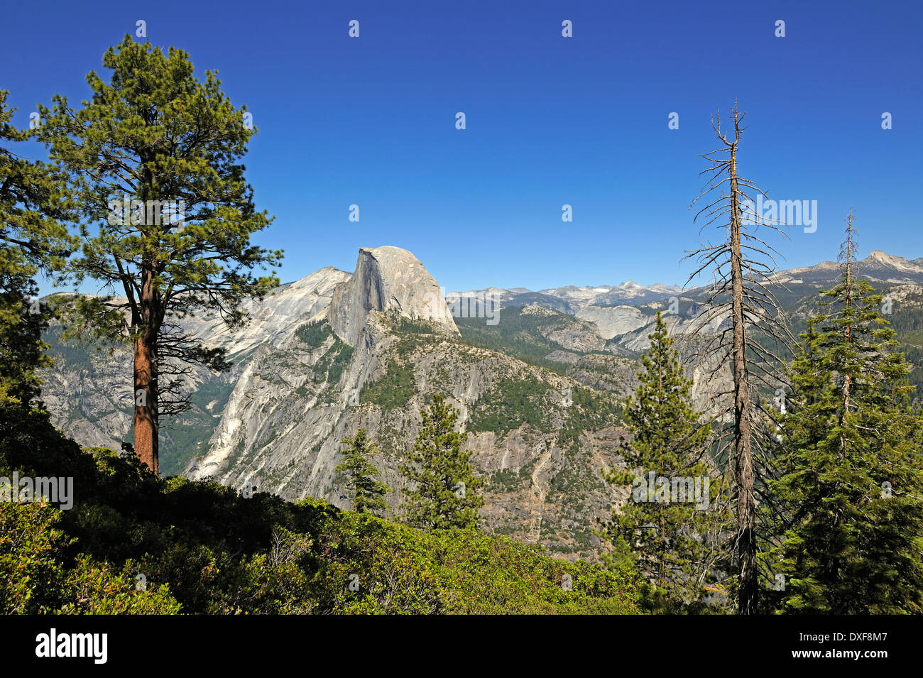 Halbe Kuppel Berg, Blick vom Glacier Point, Yosemite-Nationalpark, Kalifornien, USA Stockfoto