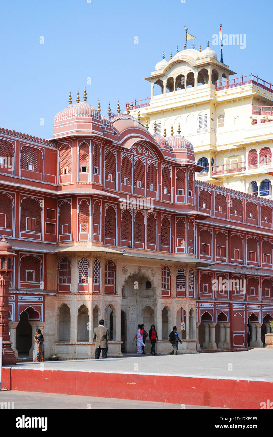 Chandra Mahal im Jaipur City Palace Stockfoto