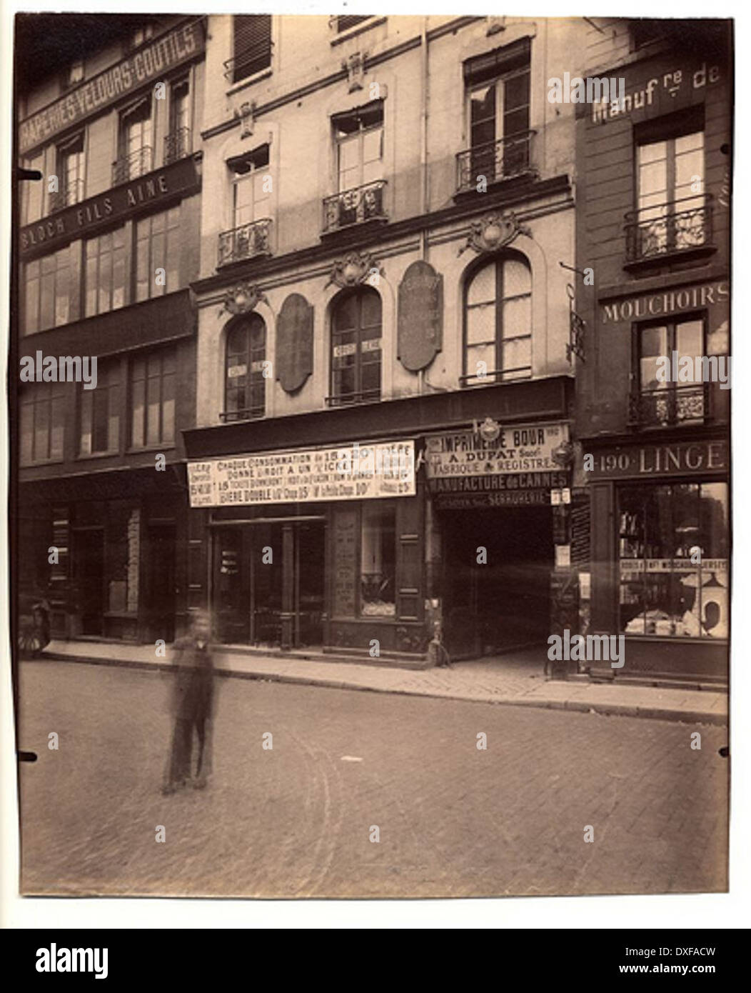 Hotel Louis XV - 192 rue St. Martin (3e Arr) Stockfoto