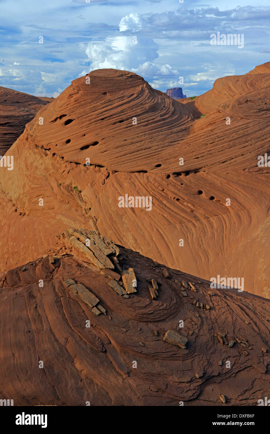 Sandstein-Formationen, Mystery Valley, Arizona, USA Stockfoto