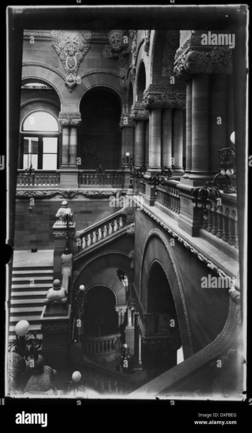 New York State Capitol, Innenraum Stockfoto